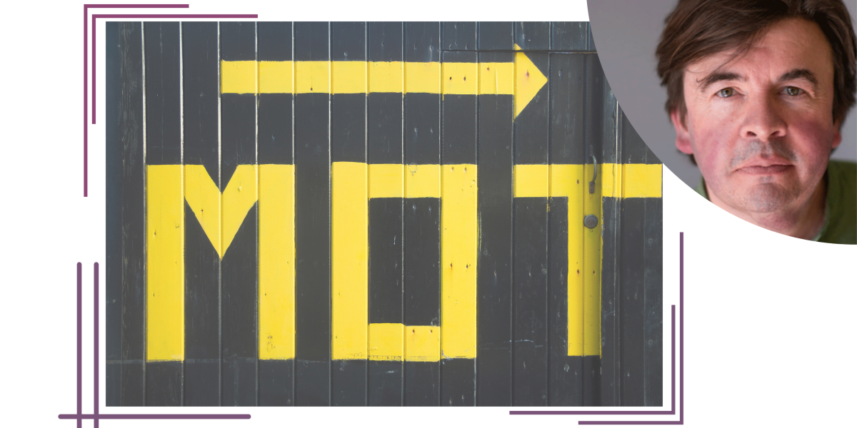 Man pictured with MOT sign