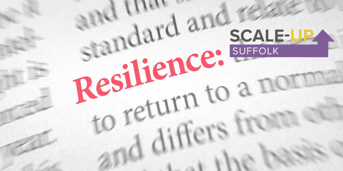 Resilience shown in red on body of black text