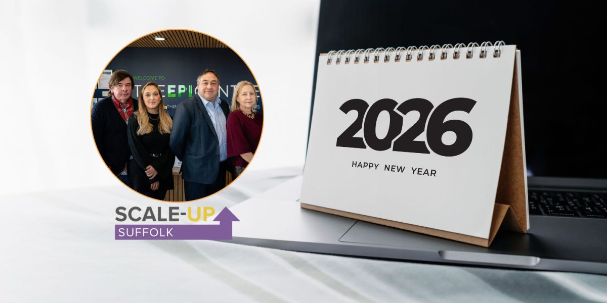 Suffolk team pictured in a circle and the date 2026 show