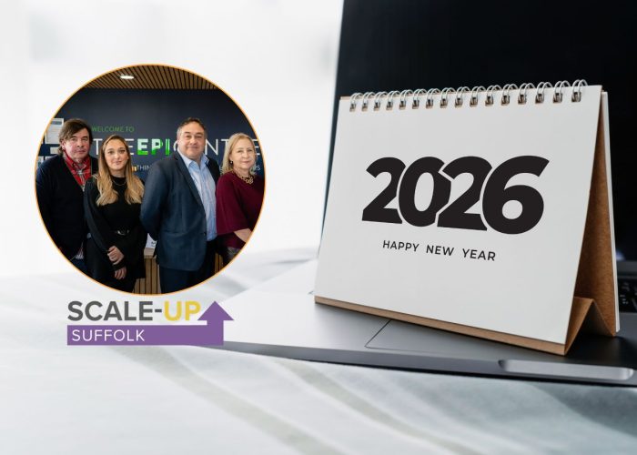 Suffolk team pictured in a circle and the date 2026 show