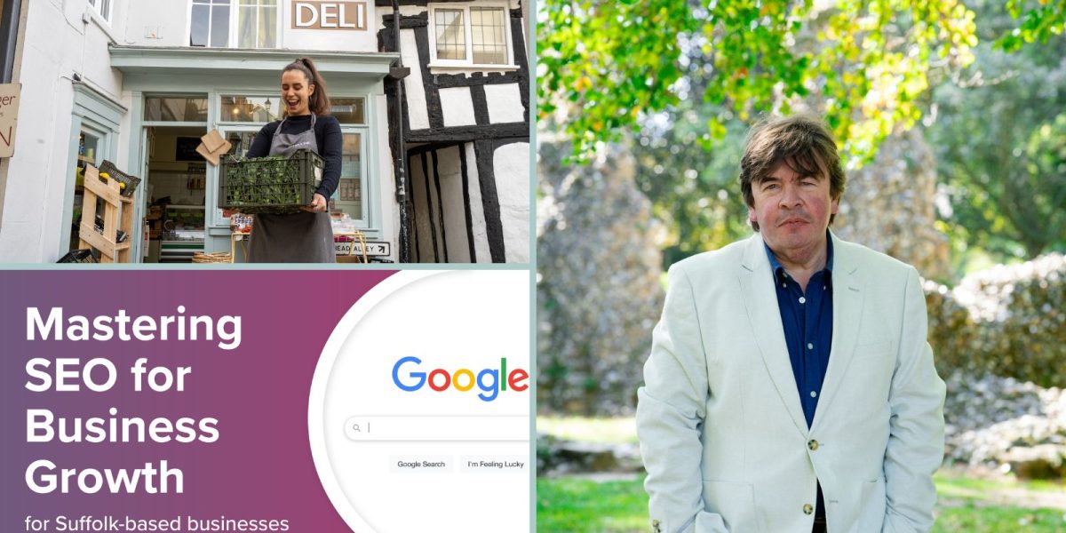 Google logo, Nick Pandolfi and business growth in Suffolk